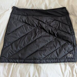 Outdoor Research Coldsnap Black Down Skirt Womens 700 Fill